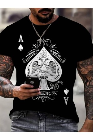 K87042-SIYAH SİYAH TSHIRT