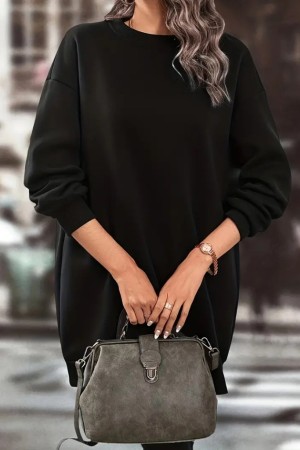 K87089-SIYAH BLACK DRESS