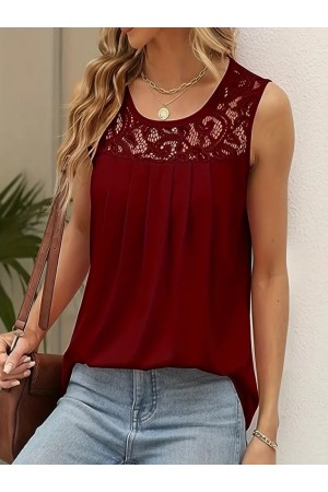 K87115-BORDO BORDO BLUZ