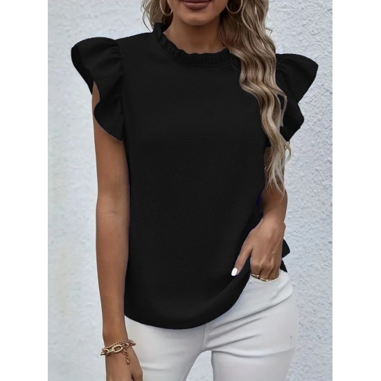 K87132-SIYAH BLACK BLOUSE