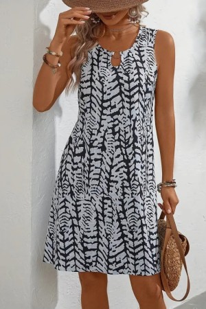 K87145-SIYAH BLACK DRESS