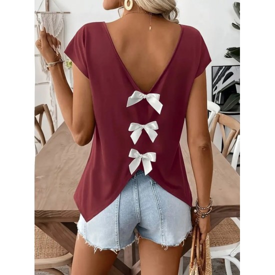 K87152-BORDO Burgundy BLOUSE