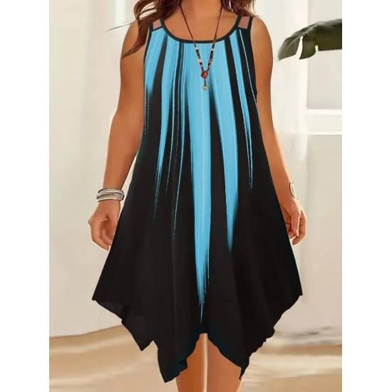 K87157-MAVI BLUE DRESS