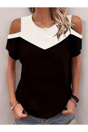 K87235-SIYAH BLACK BLOUSE