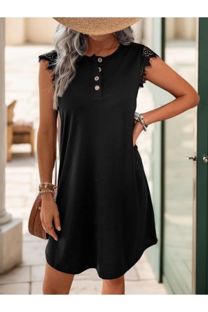 K89019-SIYAH SİYAH ELBİSE