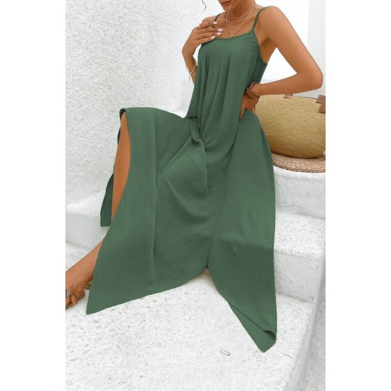 K89020-HAKI GREEN DRESS