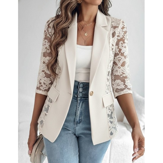 K89031-BEYAZ WHITE JACKET