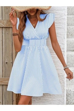 K94027-MAVI MAVİ ELBİSE