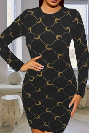 K95005-SIYAH BLACK DRESS