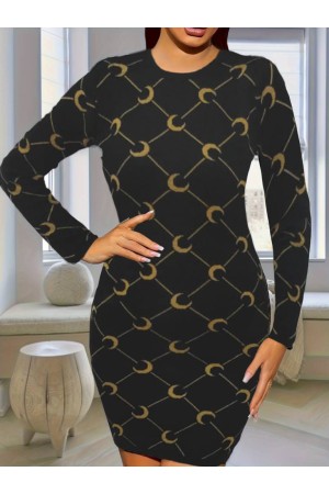 K95005-SIYAH SİYAH ELBİSE