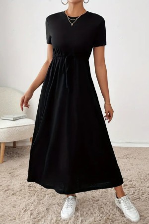 K96008-SIYAH BLACK DRESS