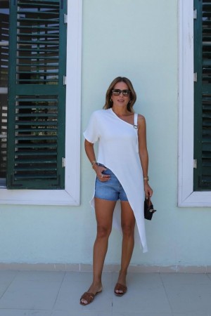 K97095-BEYAZ BEYAZ BLUZ