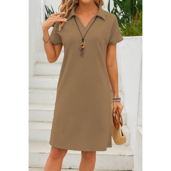 K97097-BEJ BEIGE DRESS
