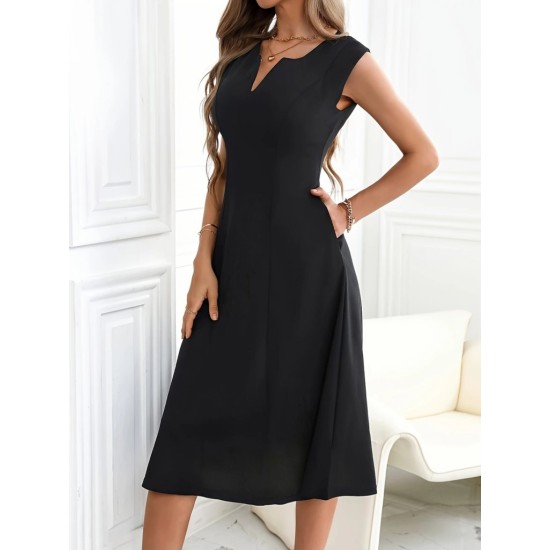 K97099-SIYAH BLACK DRESS