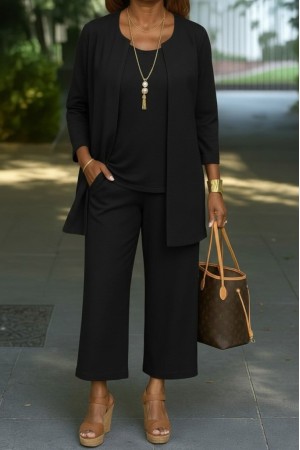 K97115-DUZ.SIYAH SİYAH TAKIM