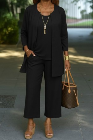 K97115-DUZ.SIYAH SİYAH TAKIM