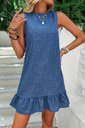 K98003-MAVI BLUE DRESS