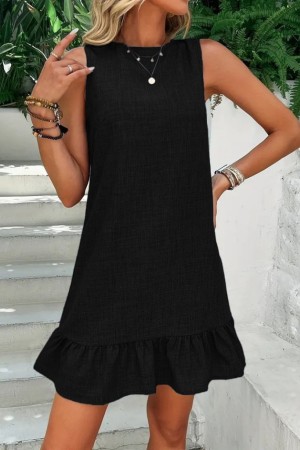 K98003-SIYAH BLACK DRESS