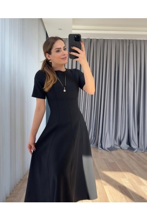 K98010-SIYAH SİYAH ELBİSE