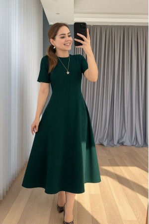 K98010-YESIL YEŞİL ELBİSE