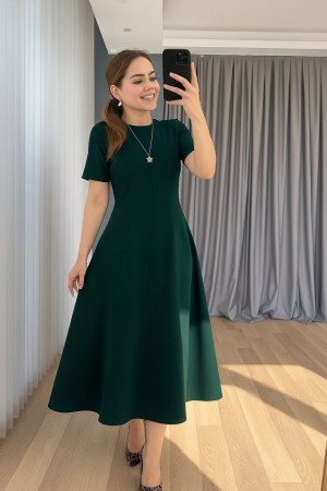K98010-YESIL GREEN DRESS
