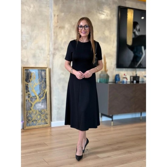 K98013-SIYAH BLACK DRESS