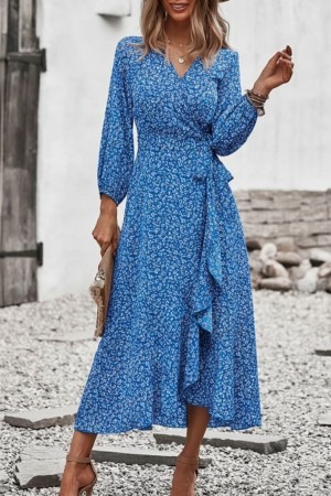 K98052-MAVI BLUE DRESS