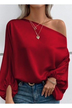 K98058-KIRMIZI KIRMIZI BLUZ