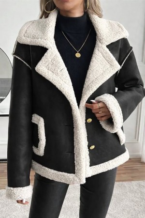 K98063-SIYAH BLACK JACKET