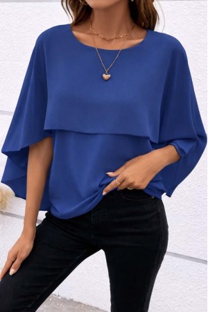 K98065-MAVI MAVİ BLUZ