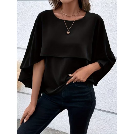 K98065-SIYAH BLACK BLOUSE