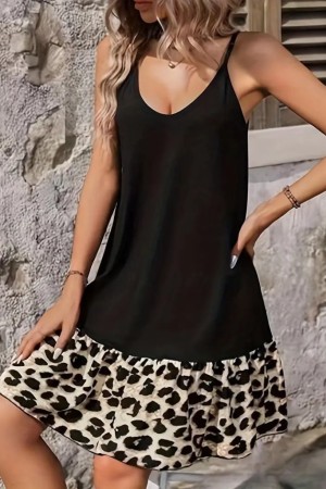 K99004-SIYAH BLACK DRESS