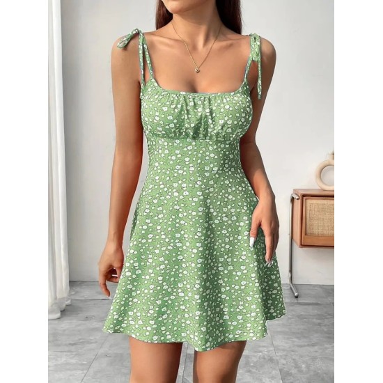 K99011-YESIL GREEN DRESS