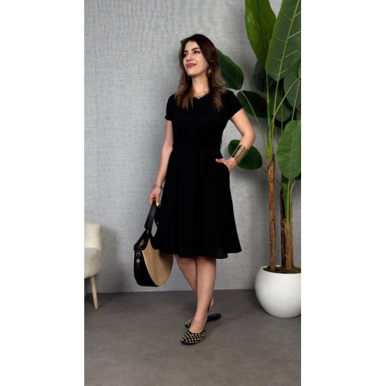 K99101-SIYAH BLACK DRESS