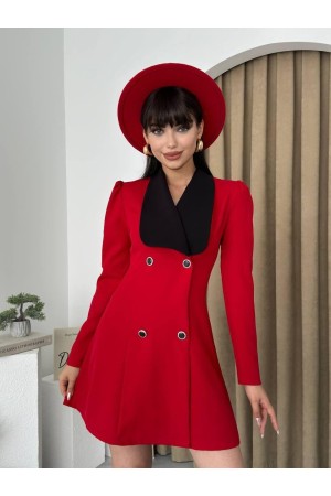 M00025-KIRMIZI Kırmızı ELBİSE