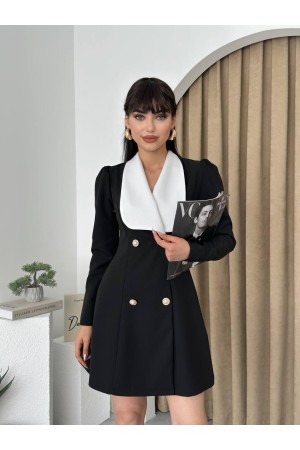 M00025-SIYAH Siyah DRESS