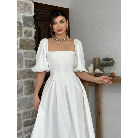 M00026-EKRU Ecru DRESS