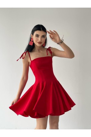 M00055-KIRMIZI Kırmızı ELBİSE