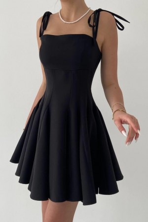 M00055-SIYAH Siyah DRESS