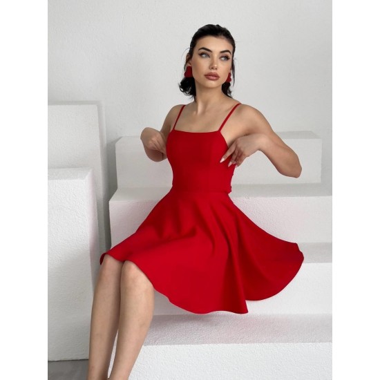 M00077-KIRMIZI Kırmızı DRESS