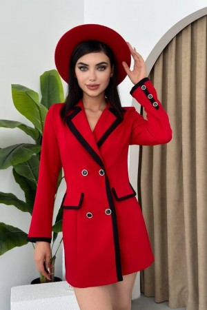 M00117-KIRMIZI Kırmızı DRESS