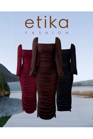 M00153-BORDO Bordo DRESS