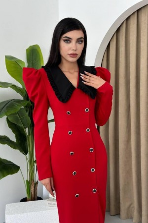 M00154-KIRMIZI Kırmızı DRESS