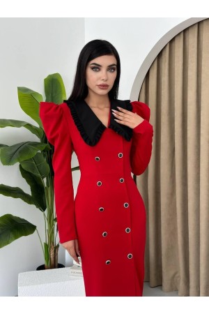 M00154-KIRMIZI Kırmızı DRESS
