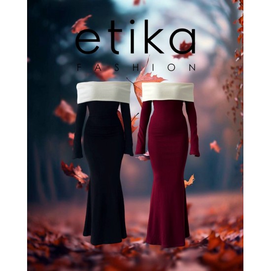 M00178-BORDO Bordo DRESS