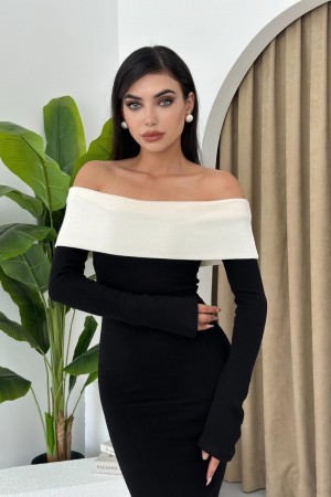 M00178-SIYAH Siyah DRESS