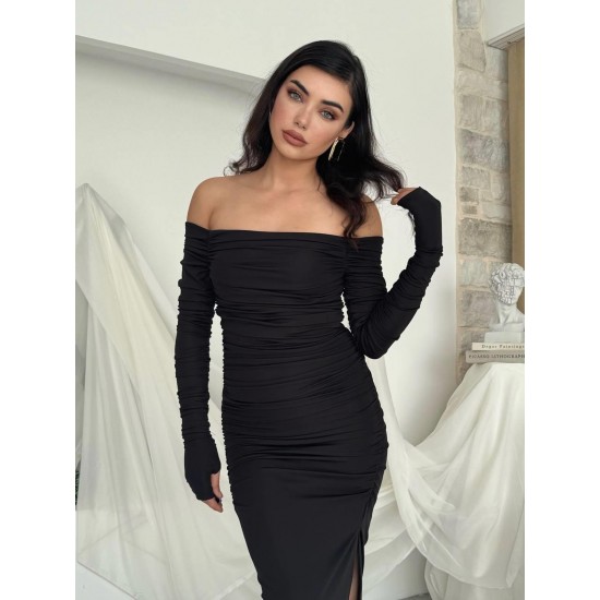 M00188-SIYAH Siyah DRESS