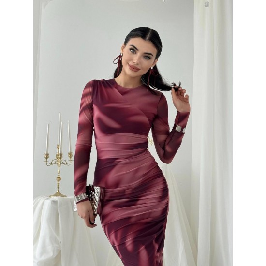 M00192-BORDO Bordo DRESS