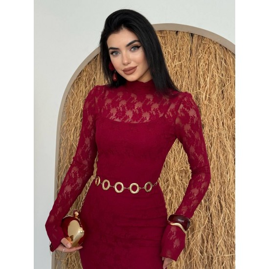 M00226-BORDO Bordo DRESS