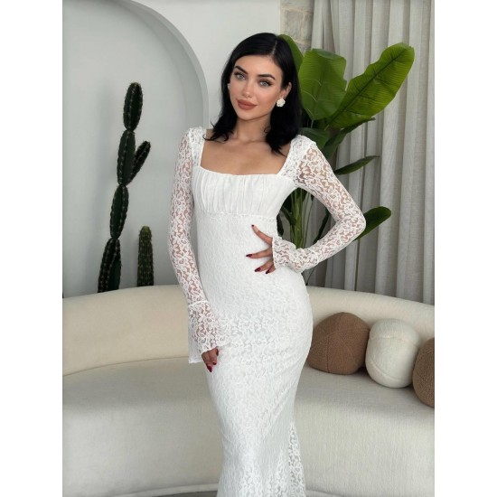 M00247-BEYAZ Beyaz DRESS